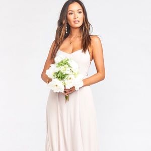 Show Me Your Mumu Godshaw Gown in Show Me The Ring Crisp Size Large